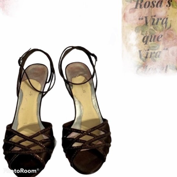 Shoes - Strappy Evening Brown Sandal